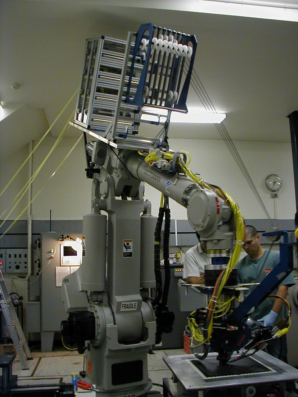 Motoman AFP robot and fibre-placement hardware